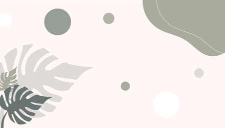 Modern minimal colorful vector hand drawn organic shapes and textures. Trendy contemporary design...