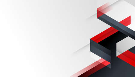 Modern red black white abstract presentation background with corporate concept