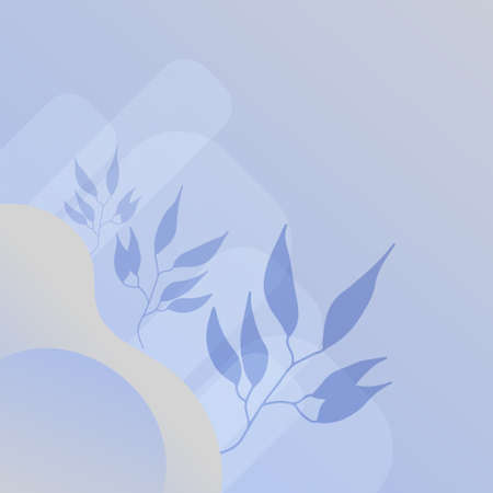 Abstract organic floral, leaves, liquid, wave minimalist background with colorful gradient vivid vibrant color. Good for greeting cards, invitations, flyers and social media template.のイラスト素材