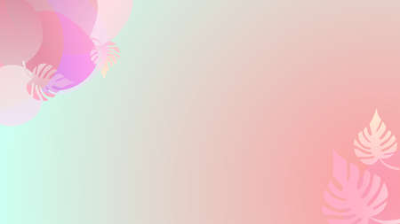 Abstract organic floral, leaves, liquid, wave minimalist background with colorful gradient vivid vibrant color. Good for greeting cards, invitations, flyers and social media template.のイラスト素材