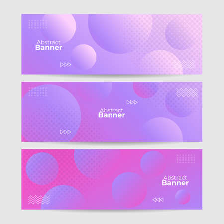 Modern colorful abstract web banner background creative design. Vector illustration design for presentation, banner, cover, web, flyer, card, poster, texture, slide, magazine, and wide banner.のイラスト素材