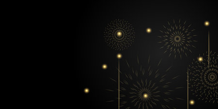 Abstract black gold backgroundのイラスト素材