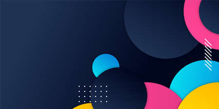 Colorful abstract banner background. Vector abstract graphic design banner pattern background template.のイラスト素材