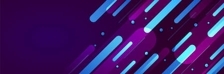 Abstract blue pink purple banner backgroundのイラスト素材