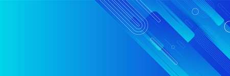 Blue modern banner background. Vector abstract graphic design banner pattern background template.