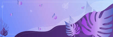 Purple banner templates designed for the web and various headlines. Vector abstract graphic design banner pattern background template.のイラスト素材