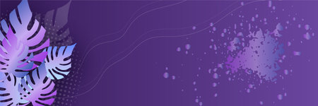 Purple banner templates designed for the web and various headlines. Vector abstract graphic design banner pattern background template.のイラスト素材