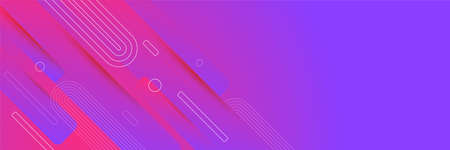Vivid abstract gradient dark blue and purple banner background. Modern abstract vivid geometric...