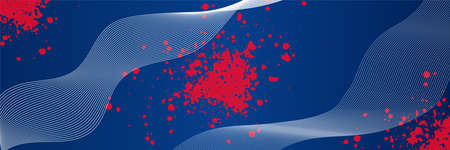 Abstract geometric blue banner background. Set of banner templates. modern abstract design. abstract blue lines technology backgroundのイラスト素材