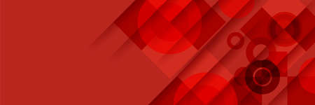 Red banner background. Vector abstract graphic design banner pattern background template.のイラスト素材