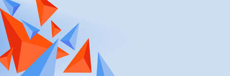 Mosaic triangle pattern abstract background for cover, banner, flyer and poster and other templateのイラスト素材