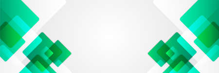 Modern green and white abstract square banner background. Vector abstract graphic design banner pattern background template.のイラスト素材