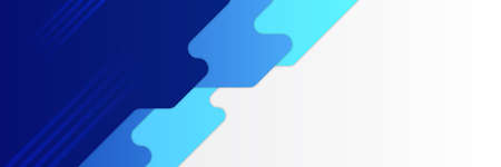 Colorful blue red yellow geometric web banner background. Vector abstract graphic design banner pattern background template.のイラスト素材