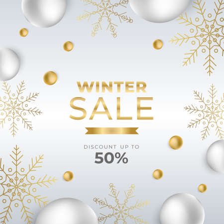 Set of trendy editable winter Merry Christmas new year sale banner background template for social networks square post. Special offers season sales and perfect offers vector cards. Vector illustrationのイラスト素材