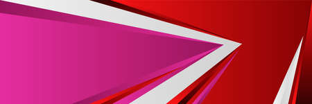 Red white and purple pink banner background. Vector abstract graphic design banner pattern background template.のイラスト素材
