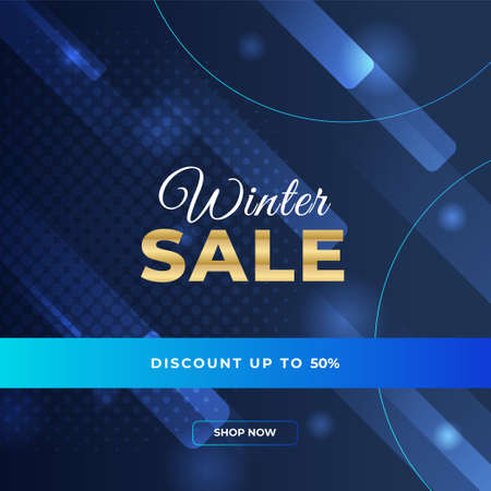 Set of trendy editable winter Merry Christmas new year sale banner background template for social networks square post. Special offers season sales and perfect offers vector cards. Vector illustrationのイラスト素材