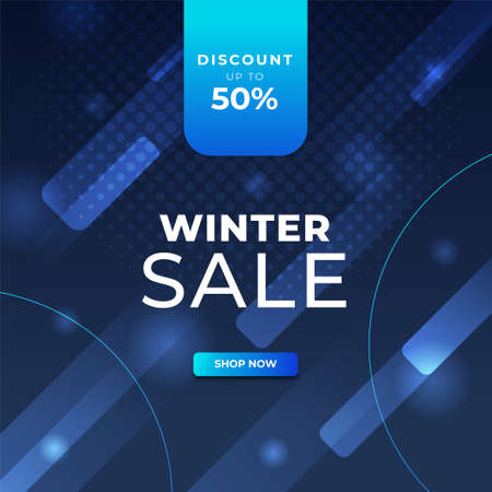 Set of trendy editable winter Merry Christmas new year sale banner background template for social networks square post. Special offers season sales and perfect offers vector cards. Vector illustrationのイラスト素材