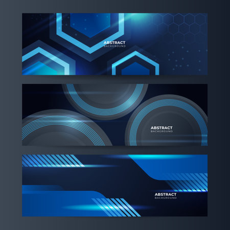 Vector banner design circuit board. Illustration Abstract modern futuristic, engineering, technology background. Futuristic digital science technology concept for web banner template or brochureのイラスト素材