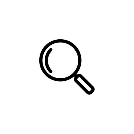 Magnifying glass icon. Magnifying glass vector icon. Search symbolのイラスト素材