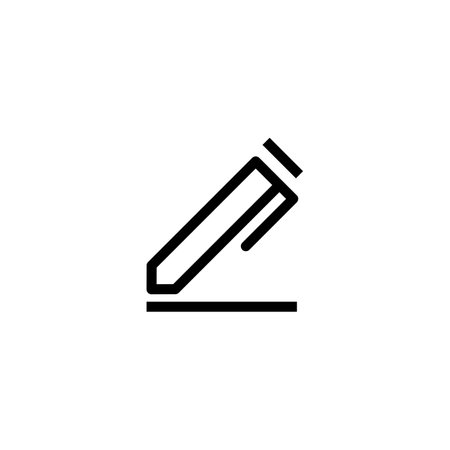 Pencil icon. Simple element illustration. Pencil symbol design from Stationery collection. Can be used for web and mobileのイラスト素材