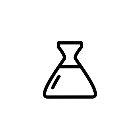 Illustration Vector Graphic of Glass Flask Icon. Perfect to use for Technology Companyのイラスト素材