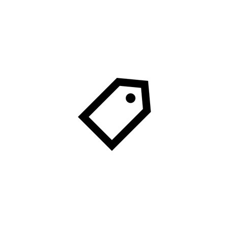 Price tag icon. Simple element illustration. Price tag symbol design from Commerce collection. Can be used for web and mobileのイラスト素材