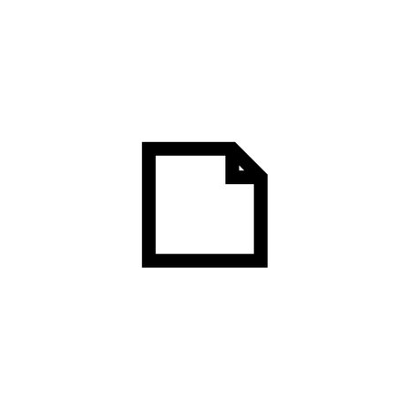 document icon vector. simple line style symbol.のイラスト素材