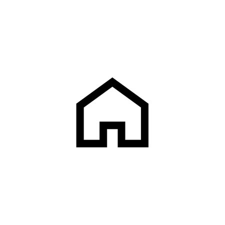 Home icon vector design symbol of real estate and property. Can also be used for realty and property. Suitable for web apps, mobile apps and print media.のイラスト素材