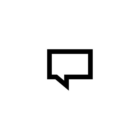 Speech bubble icon. Chat pictogram. Message sign. Dialog symbol.のイラスト素材