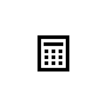 Calculator icon. Accounting symbol. Flat design style eps 10のイラスト素材