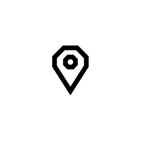 Map pointer icon. Location symbol. Flat design style eps 10のイラスト素材