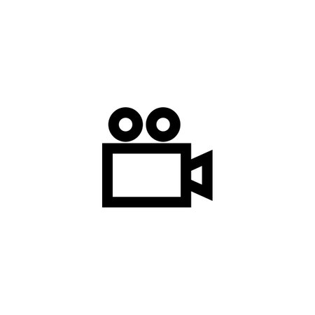 camcorder icon. Video camera icon. Simple line style vectorのイラスト素材