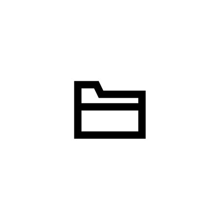 Folder Icon  Design Element. Can Be Used For Folder, Document, File Design Concept.のイラスト素材