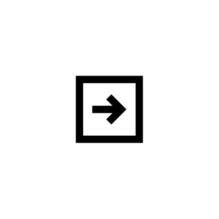 arrow icon vector design symbol of go to web site and mobile appのイラスト素材
