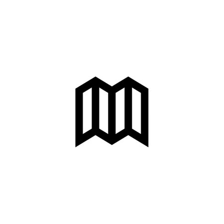 Letter M  icon design template elements. This  is very suitable for any kind of business or industry that is engaged in any field. Map Icon Vectorのイラスト素材