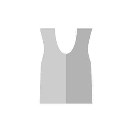 Women's sleeveless shirt icon in flat color style. Fashion clothesのイラスト素材