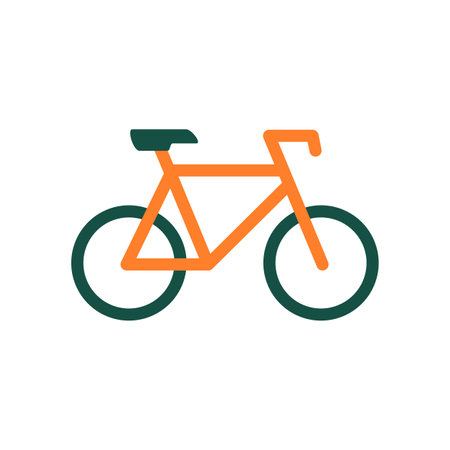 Bicycle icon vector isolated on white background for your web and mobile app design conceptのイラスト素材
