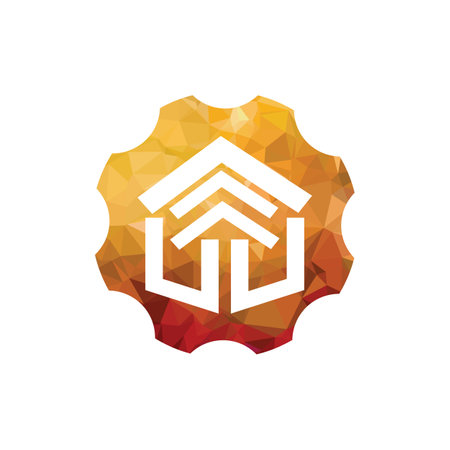 Real estate design. Home and real estate design template.のイラスト素材