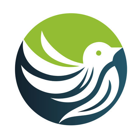Bird Logo Design Vector Illustrationのイラスト素材