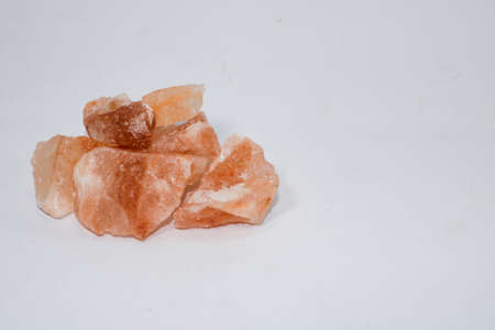 Pieces of raw on a white background. Selective focus.
