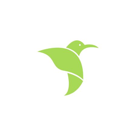 natural bird icon vector template logo design, - vectorのイラスト素材