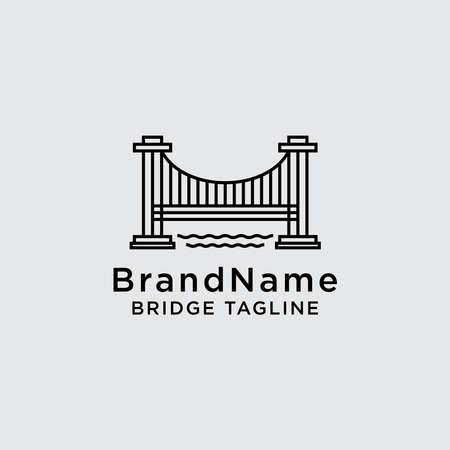bridge vector icon design template. - Vectorのイラスト素材