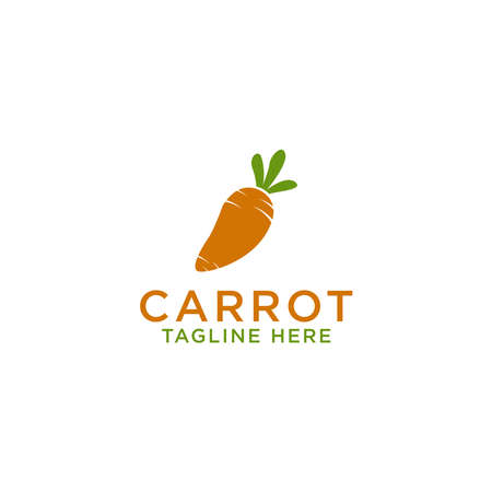 Carrot Logo Icon Design Template Vector Illustrationのイラスト素材