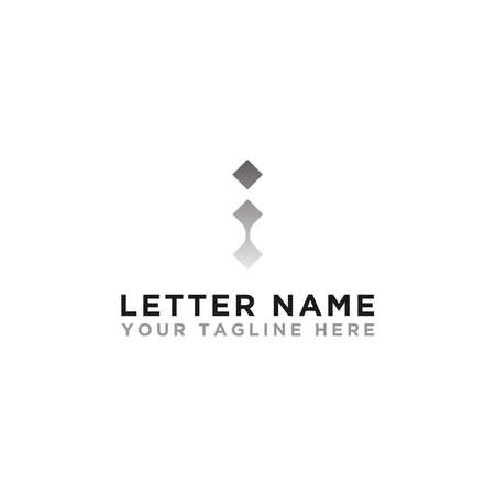Creative and Minimalist Logo Design Icons with the letter I, Can be Edited in Vector Format, - Vectorのイラスト素材