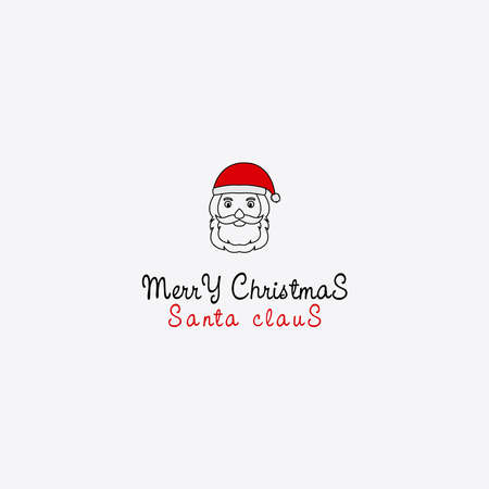Inspires linear icons from the Santa Claus design. Thin line illustration. Contour symbol. Vector drawing of isolated linesのイラスト素材