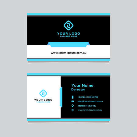 Abstract business card template. Modern vector designのイラスト素材