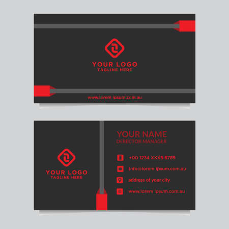 Abstract business card template. Modern vector designのイラスト素材