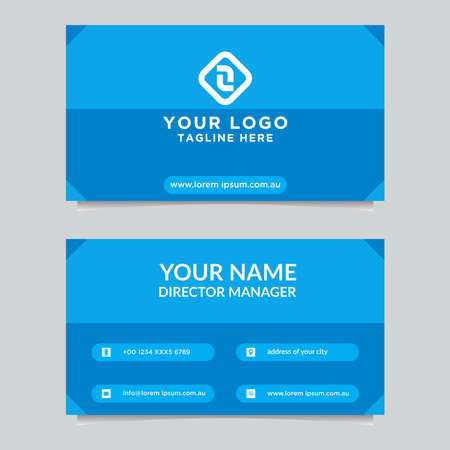 Abstract business card template. Modern vector designのイラスト素材