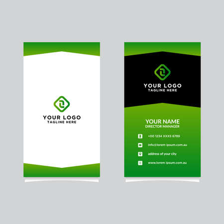 Modern, Creative and Clean Vector Design Business Card Template. Vertical Templateのイラスト素材