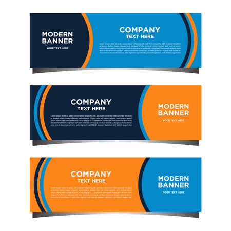 baner design template for advertisingsimple very easy to use for company or business.のイラスト素材